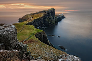 Picture of UK coastline headland