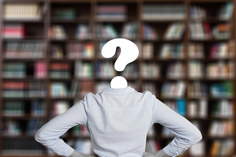 Picture representation of question marks